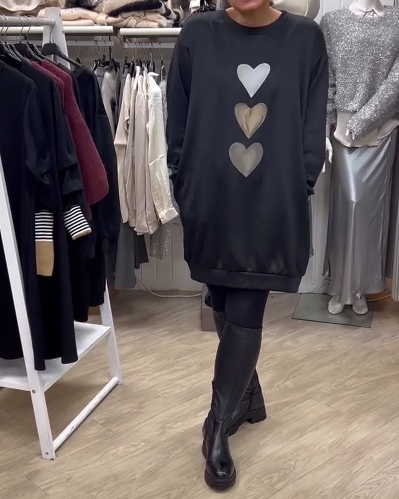BRIANA™ - Relaxed Fit Sweatshirt Dress