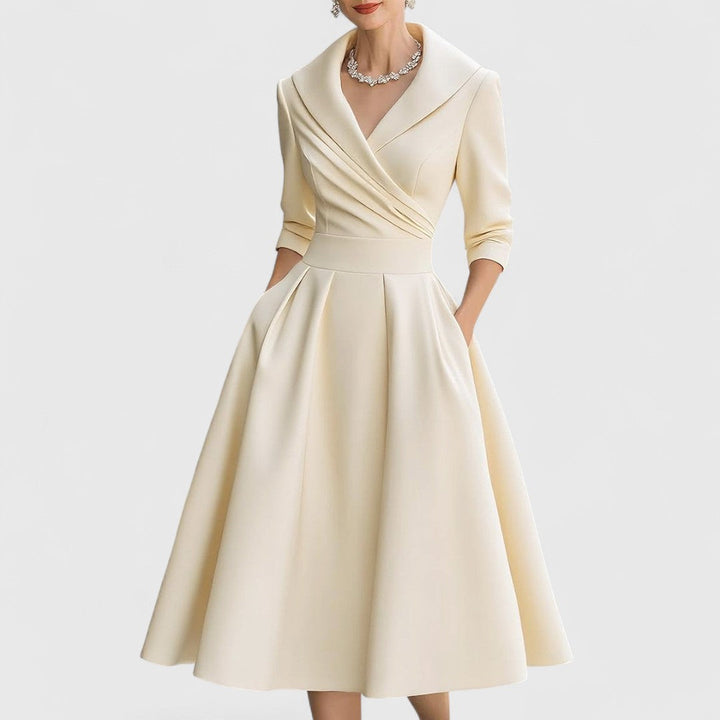 Teresa™ | Midi dress with an elegant cut and a flattering silhouette