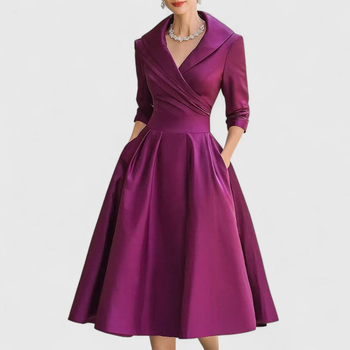 Teresa™ | Midi dress with an elegant cut and a flattering silhouette