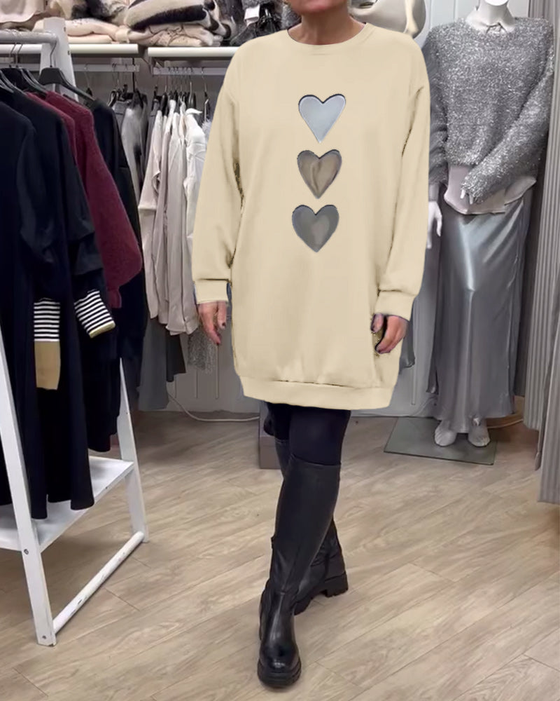 BRIANA™ - Relaxed Fit Sweatshirt Dress