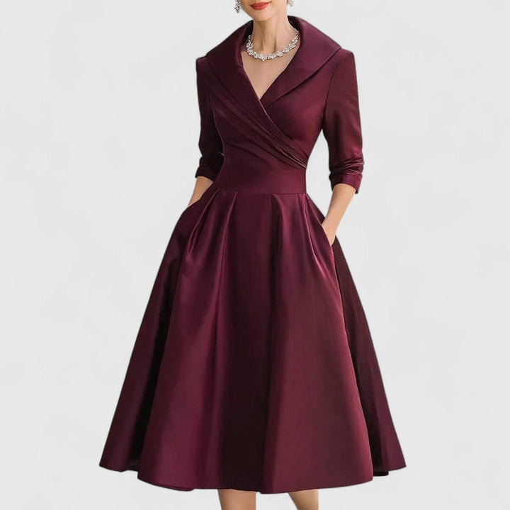 Teresa™ | Midi dress with an elegant cut and a flattering silhouette