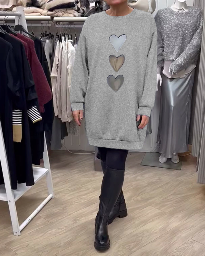 BRIANA™ - Relaxed Fit Sweatshirt Dress