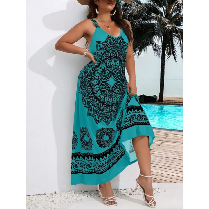 AMARIEL™ – Plus Size Sleeveless Summer Maxi Dress for Casual Wear