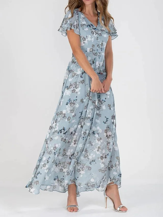 BRENDA™ – Elegant Floral Maxi Dress