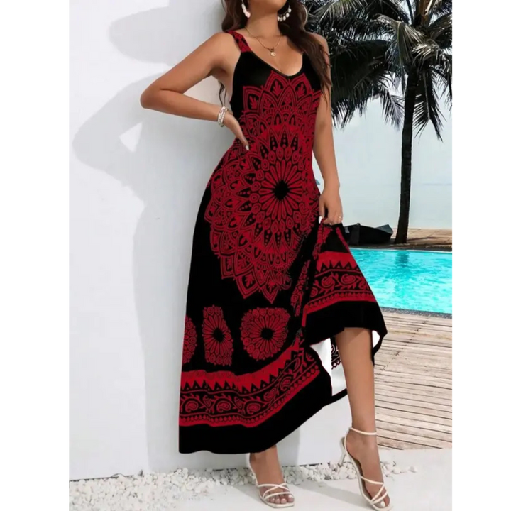 AMARIEL™ – Plus Size Sleeveless Summer Maxi Dress for Casual Wear