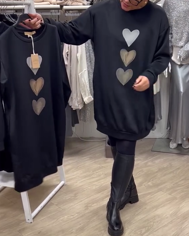 BRIANA™ - Relaxed Fit Sweatshirt Dress