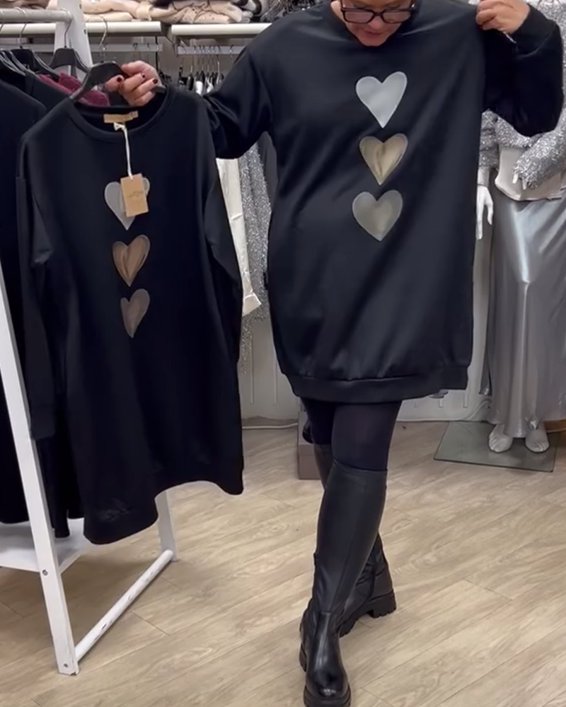 BRIANA™ - Relaxed Fit Sweatshirt Dress