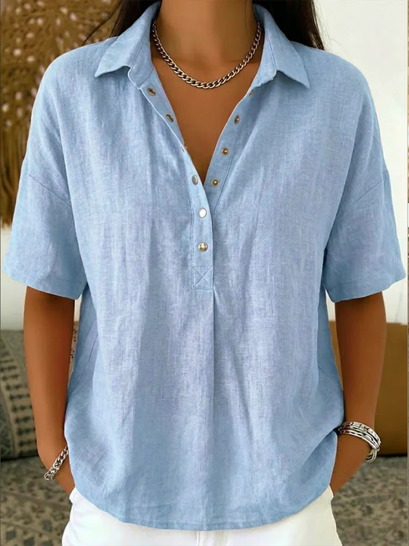 Pabasara - Blouse with Collar and Button