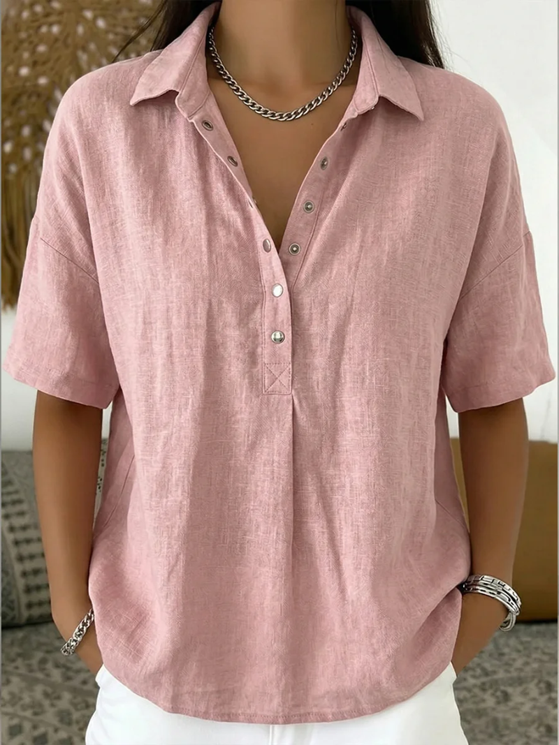 Pabasara - Blouse with Collar and Button