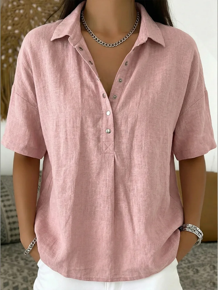 Pabasara - Blouse with Collar and Button