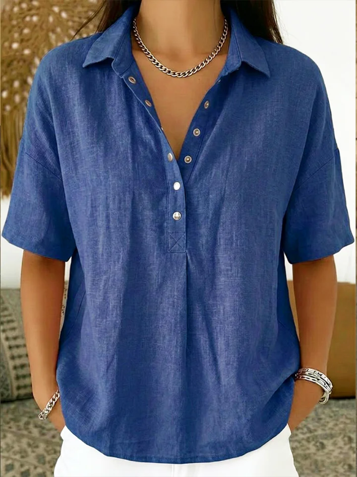 Pabasara - Blouse with Collar and Button