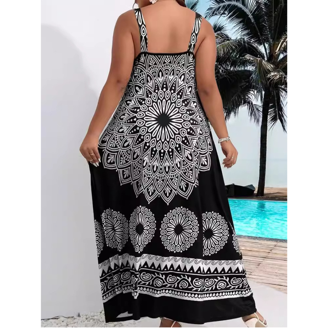 AMARIEL™ – Plus Size Sleeveless Summer Maxi Dress for Casual Wear