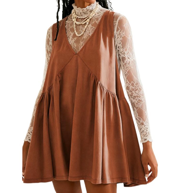 DANNA™ - Women's Casual V-Neck Flared A-Line Tank Dress
