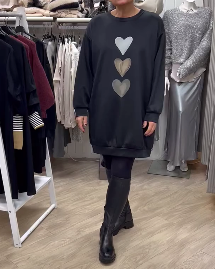 BRIANA™ - Relaxed Fit Sweatshirt Dress