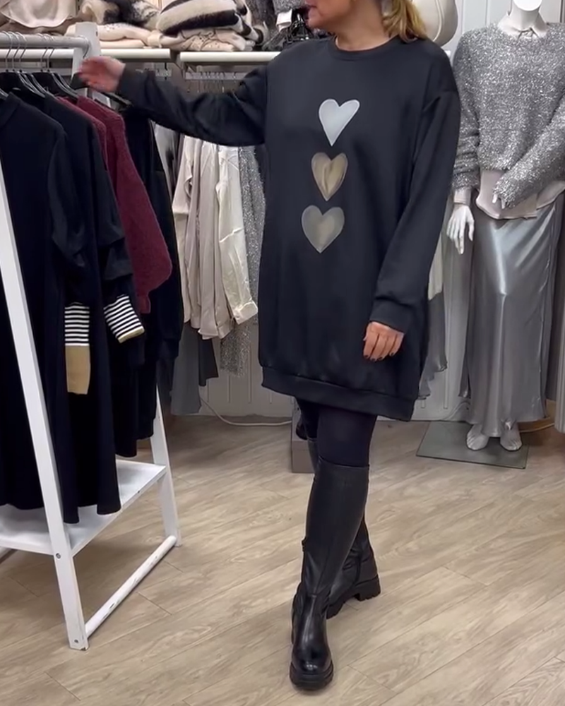 BRIANA™ - Relaxed Fit Sweatshirt Dress