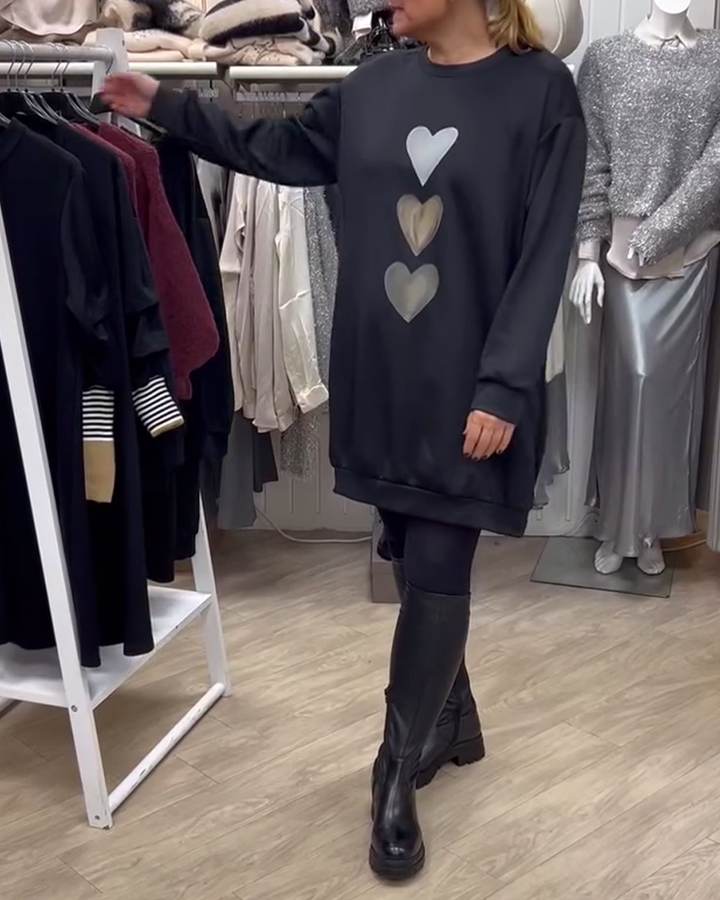 BRIANA™ - Relaxed Fit Sweatshirt Dress