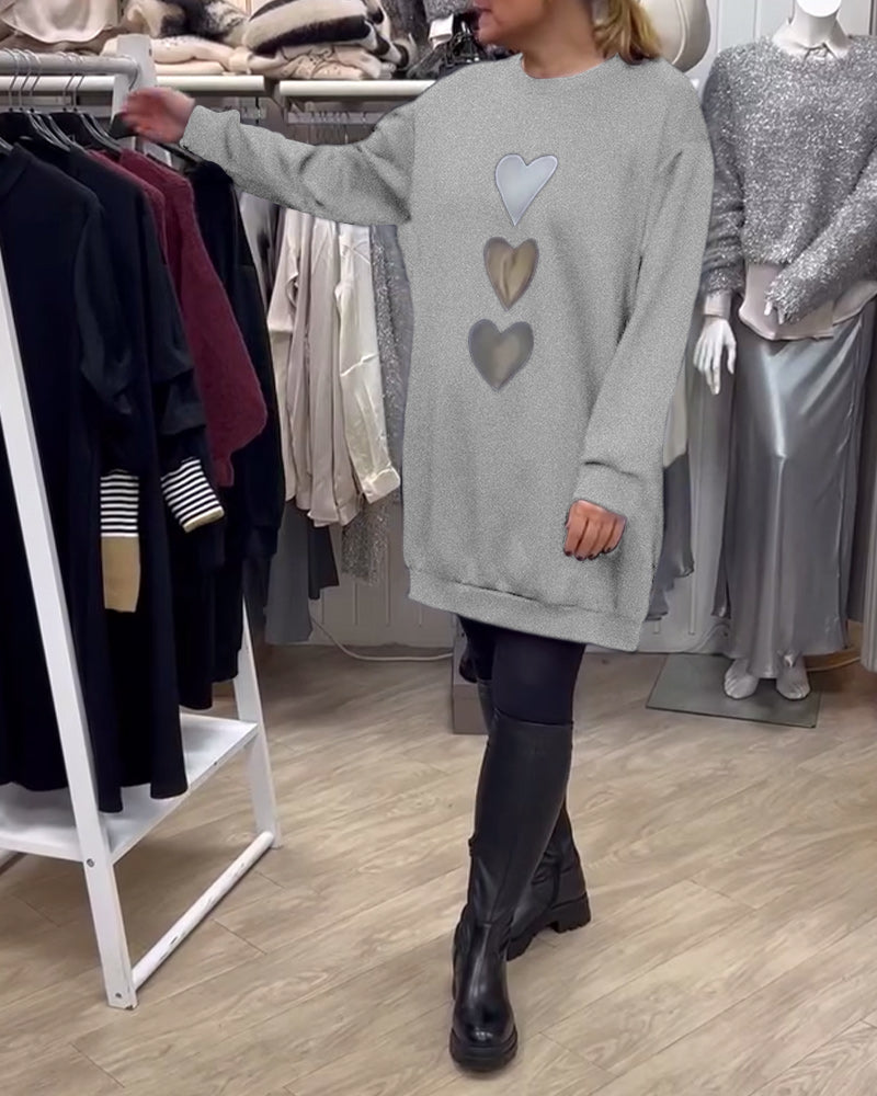 BRIANA™ - Relaxed Fit Sweatshirt Dress