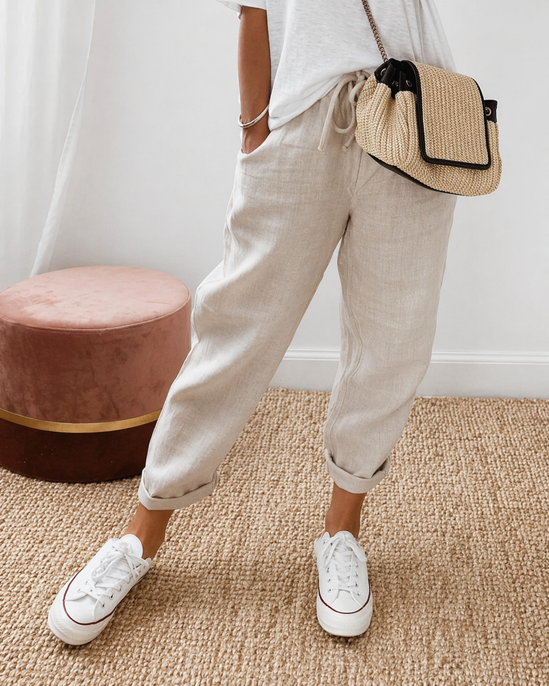 Nora Relaxed Linen Trouser