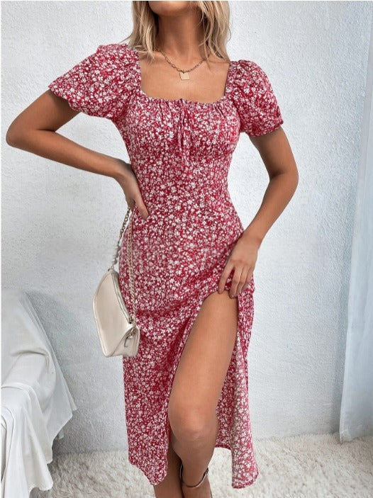 COLETTE™ – Relaxed Summer A-Line Dress with Square Neck