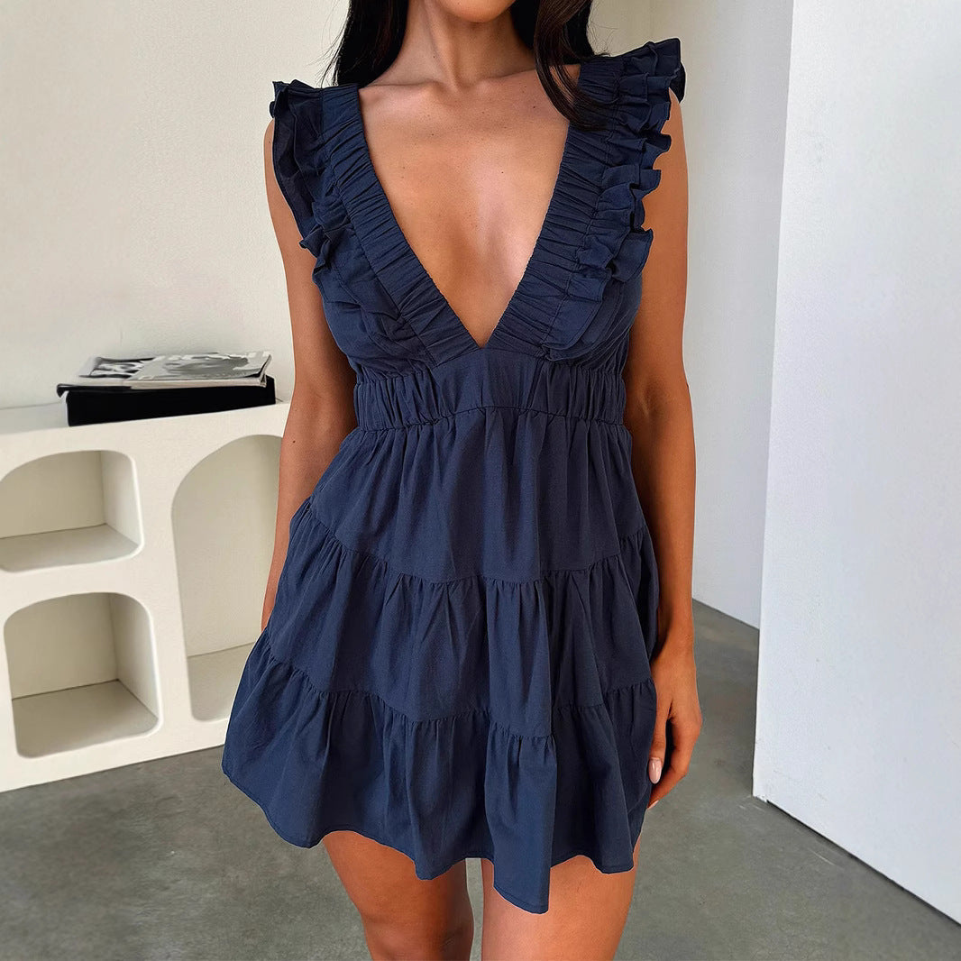 OMANA™ - Stylish V-Neck Sleeveless Summer Sundress