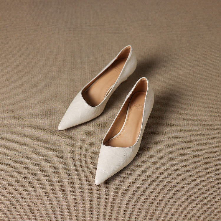 Maïa Leather Kitten Heel