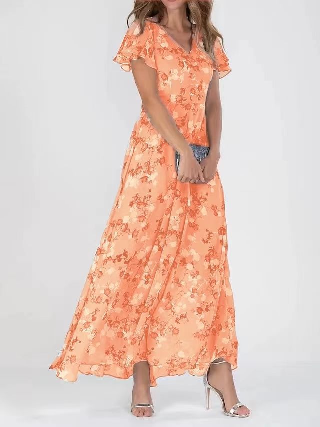 BRENDA™ – Elegant Floral Maxi Dress
