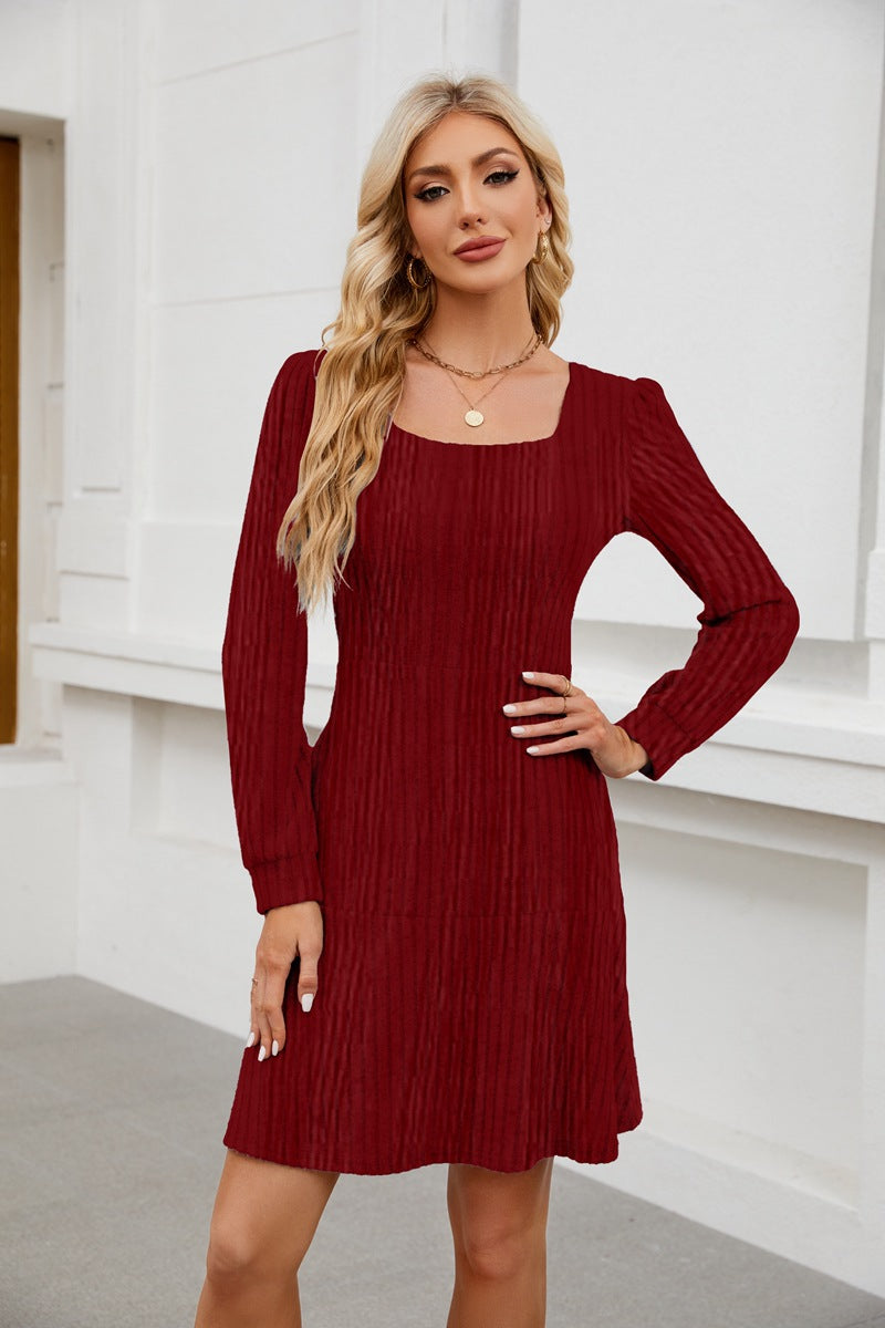 LYRA™ - Comfy Autumn Babydoll Dress