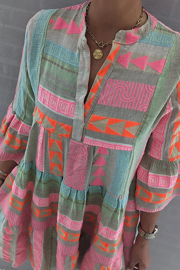 THALIE™ - Colorful Bohemian Dress