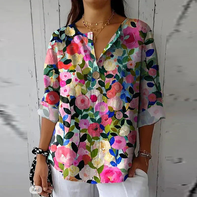 DELACROIX | Floral Blouse in Lightweight Fabric