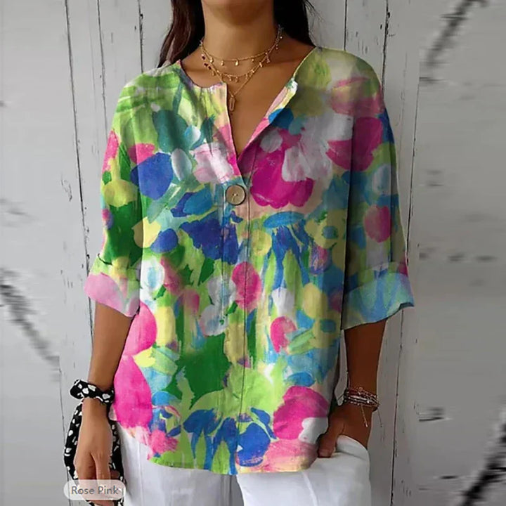 DELACROIX | Floral Blouse in Lightweight Fabric