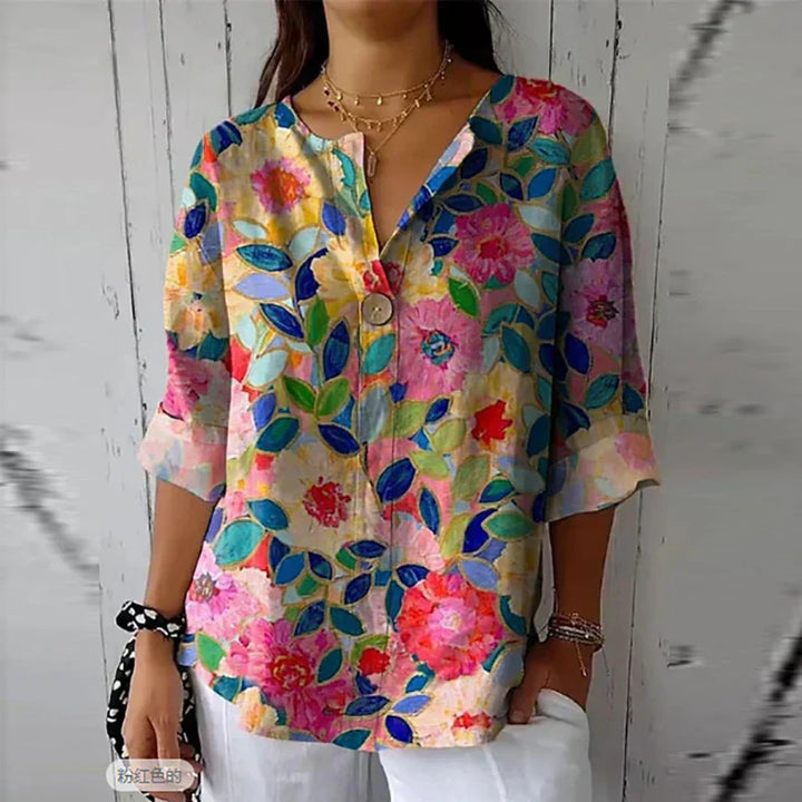 DELACROIX | Floral Blouse in Lightweight Fabric