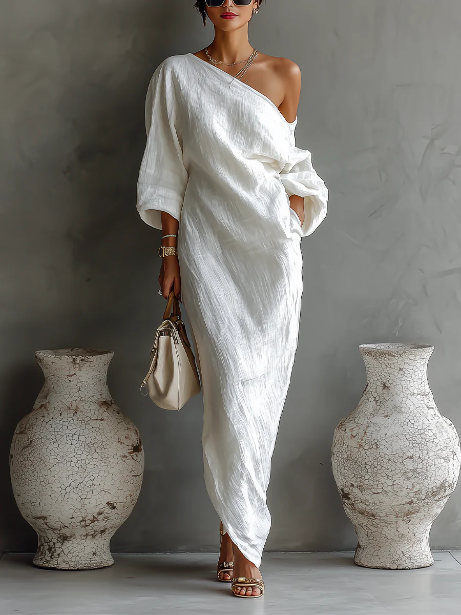 Elise™ | Asymmetrical and Elegant Maxi Dress