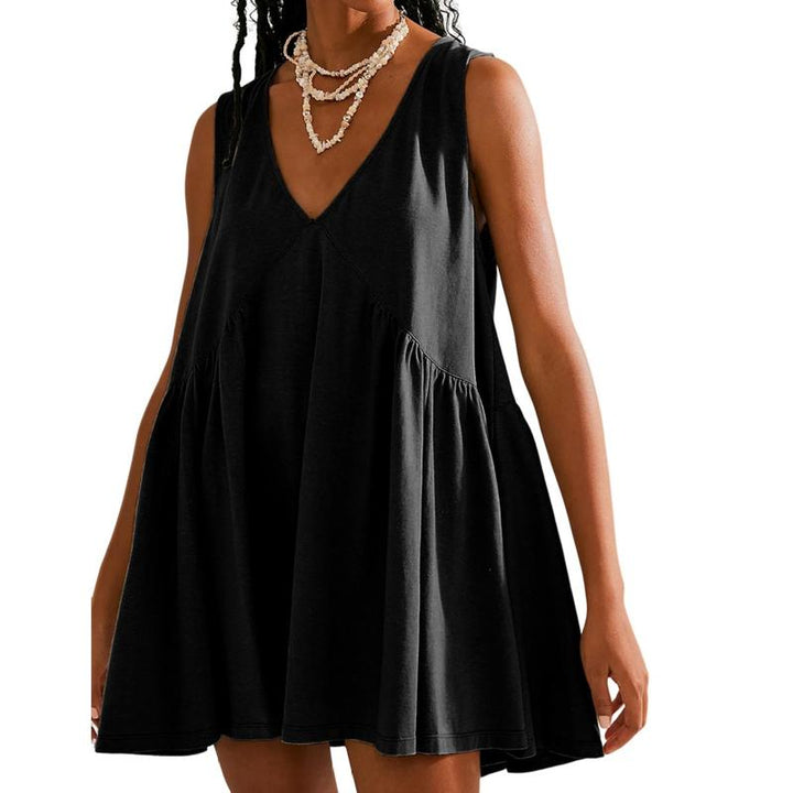 DANNA™ - Women's Casual V-Neck Flared A-Line Tank Dress