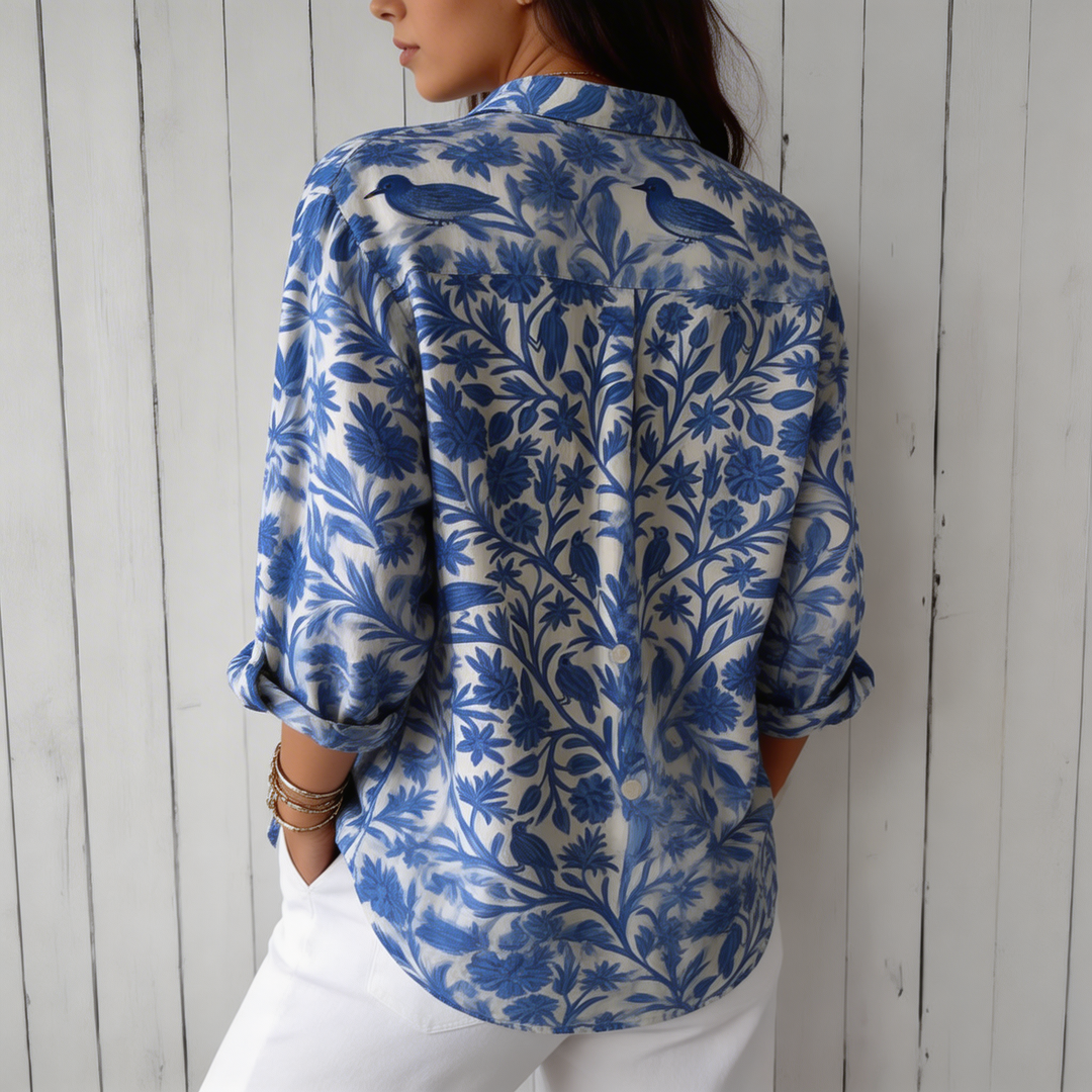 Isabella | Blue Garden Blouse