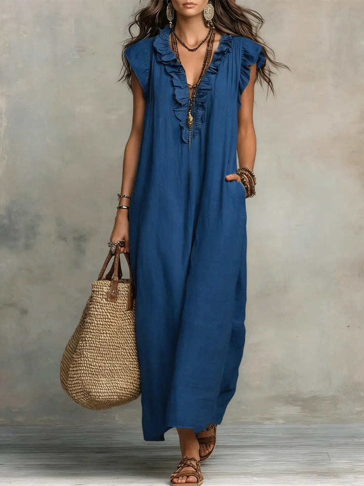Camélia Linen Bohème Dress