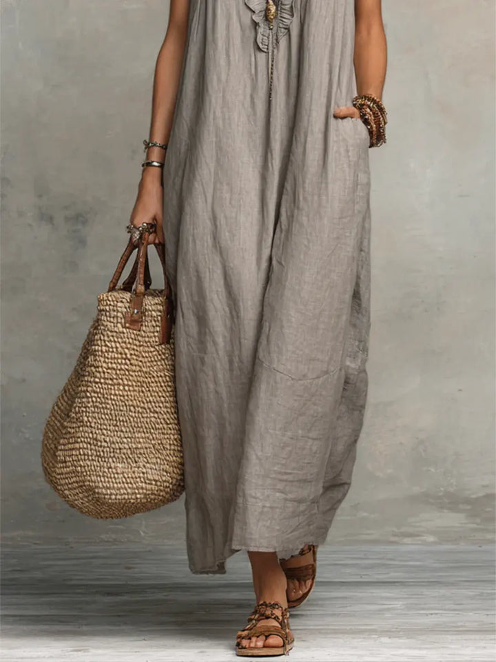 Camélia Linen Bohème Dress
