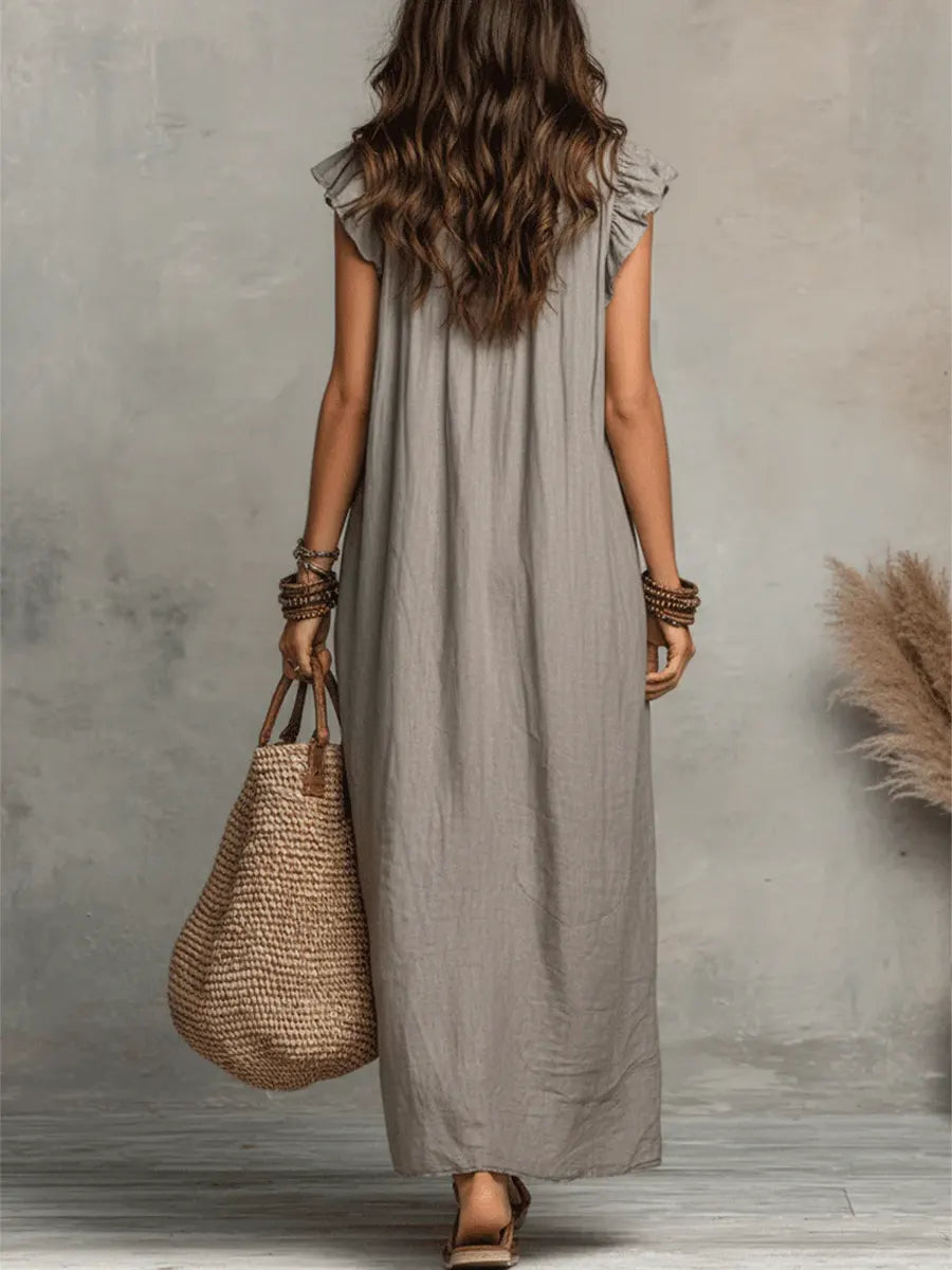 Camélia Linen Bohème Dress