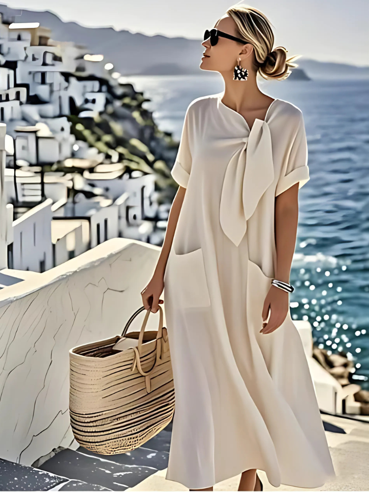 ROMY™ | Elegant Dress with Pockets and Comfortable Summer Style